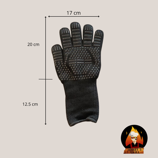 Par de guantes para BBQ Antideslizantes y Resistentes al Calor