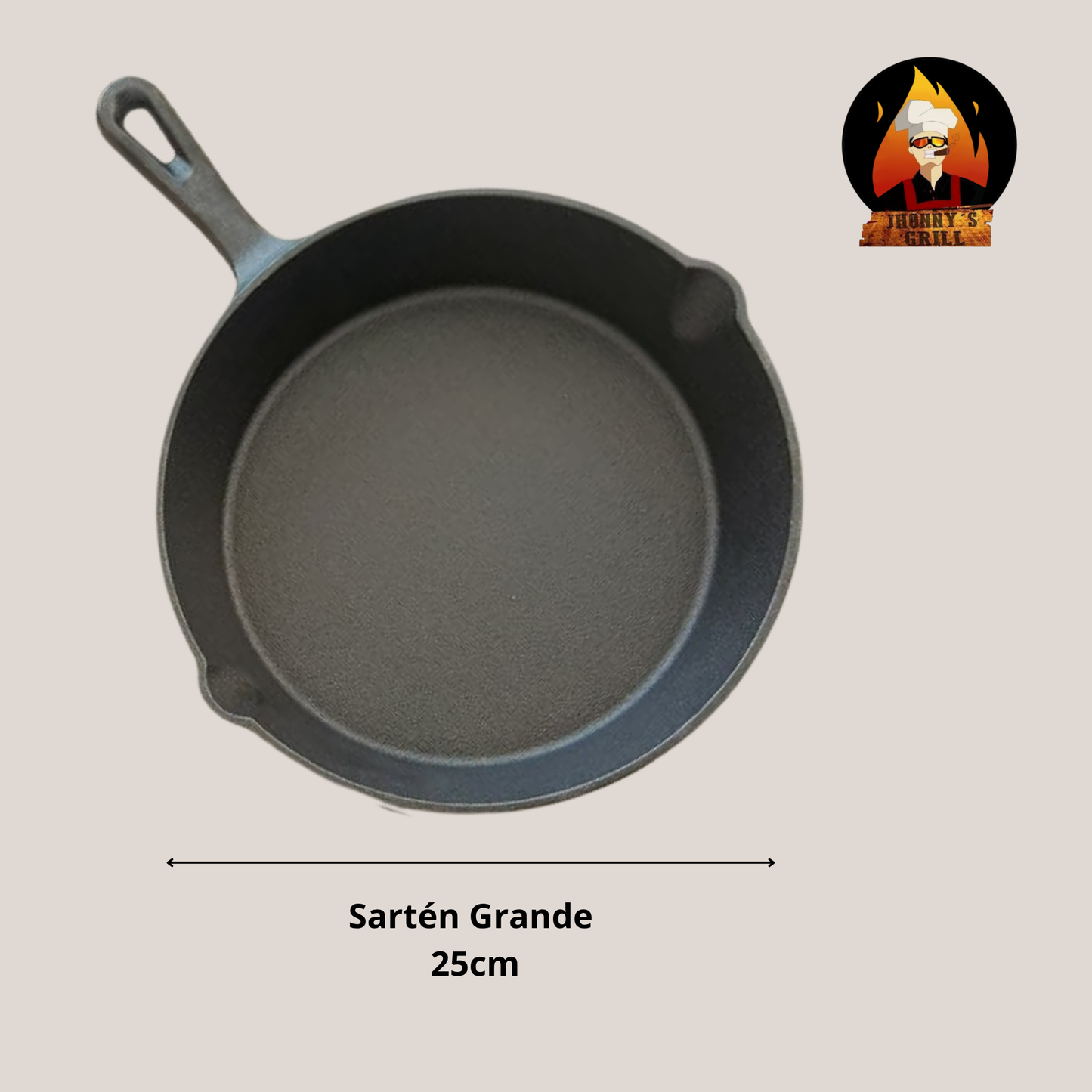Set de 3 Sartenes de Hierro Negro (25 cm, 20 cm y 15 cm) – Potencia, Tradición y Sabor en Cada Asado