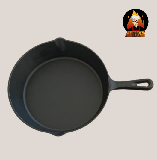 Sartén de Hierro Negro de 25 cm – Potencia y Sabor Profesional